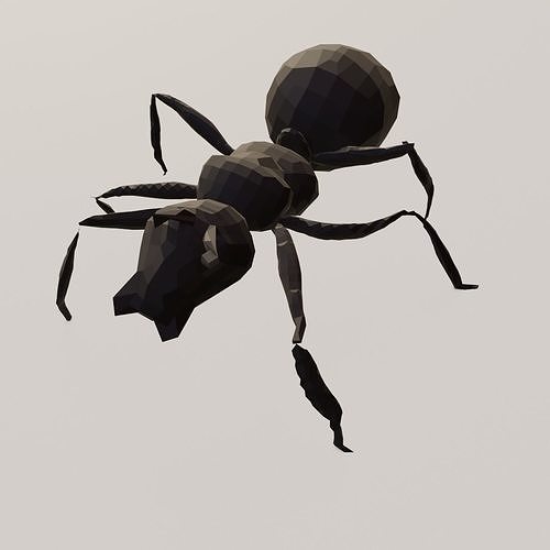 ant insect lowpoly bug Free low-poly 3D model