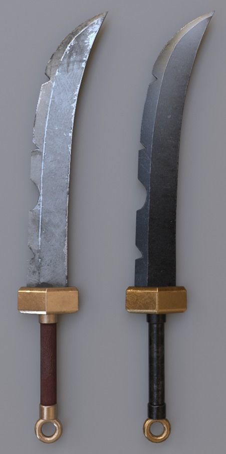 Medieval Fantasy Swords Low-poly 3D model_5