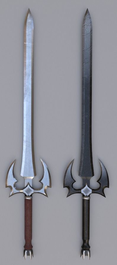 Medieval Fantasy Swords Low-poly 3D model_11