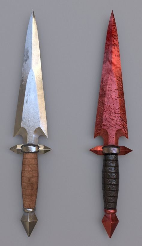 Medieval Fantasy Swords Low-poly 3D model_7