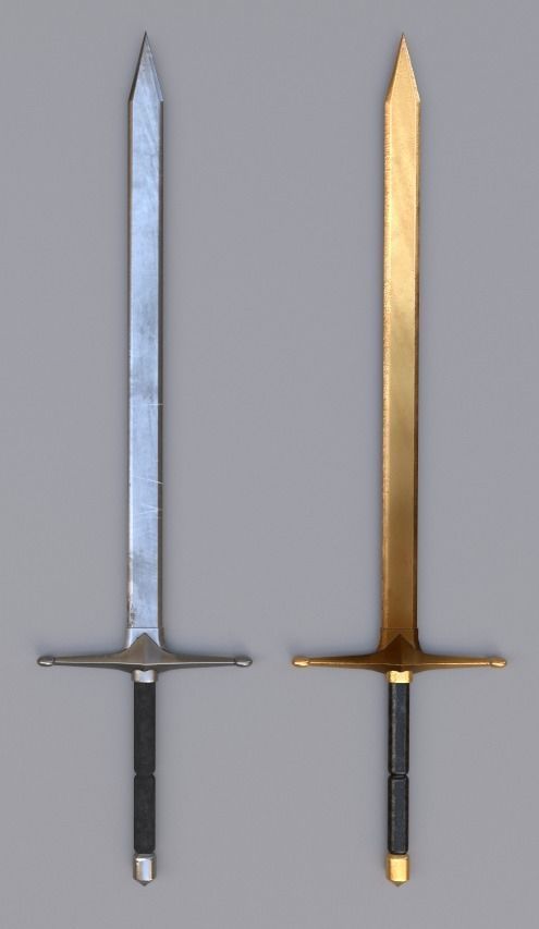 Medieval Fantasy Swords Low-poly 3D model_12