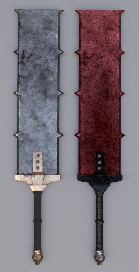Medieval Fantasy Swords Low-poly 3D model_15