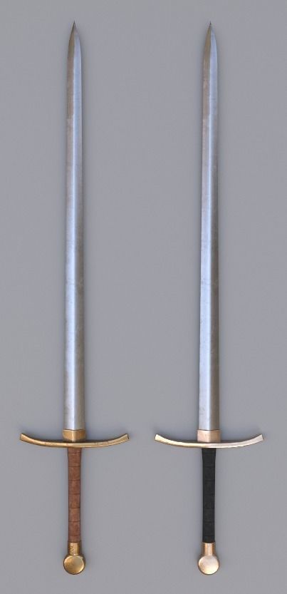 Medieval Fantasy Swords Low-poly 3D model_13
