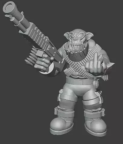 Angry Orc Middlefinger