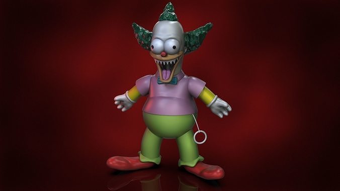 Simpson - krusty the clown 3D print model