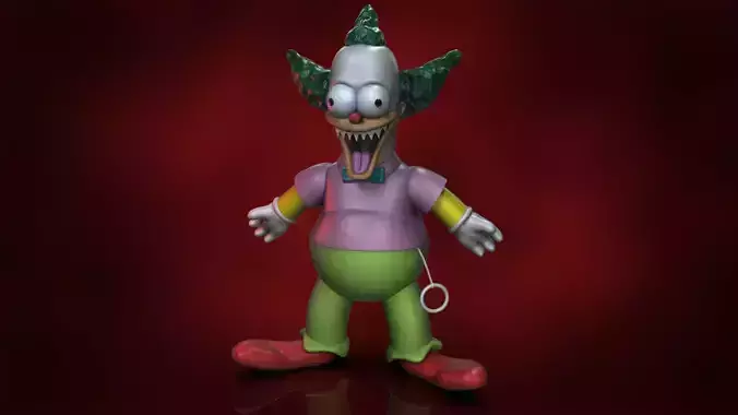Simpson - krusty the clown 3D print model