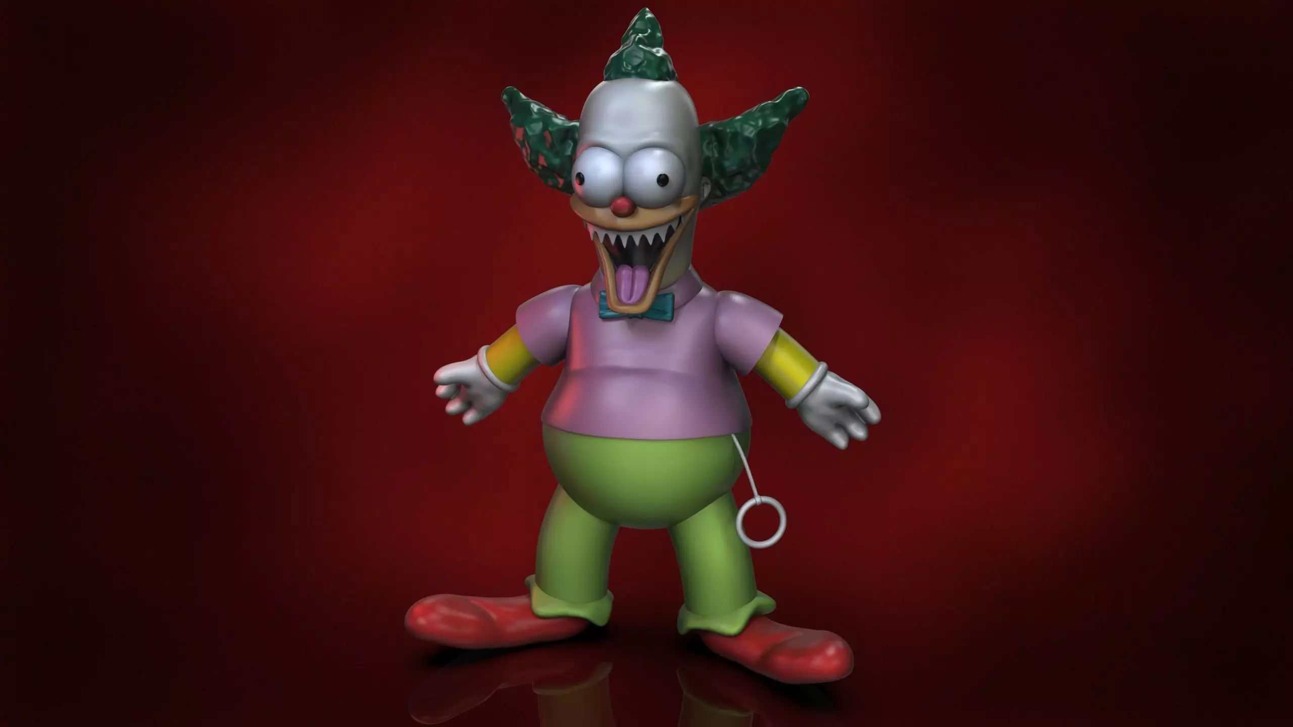 Simpson - krusty the clown 3D print model