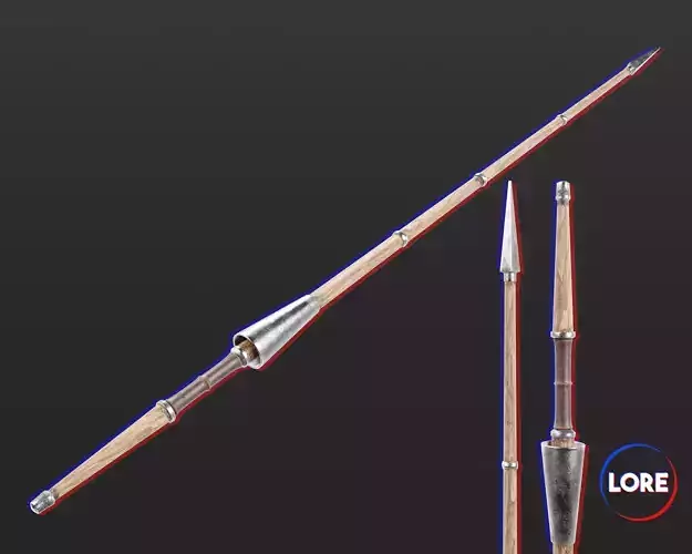 Medieval Knightly Weapon Lance Low-poly 3D model