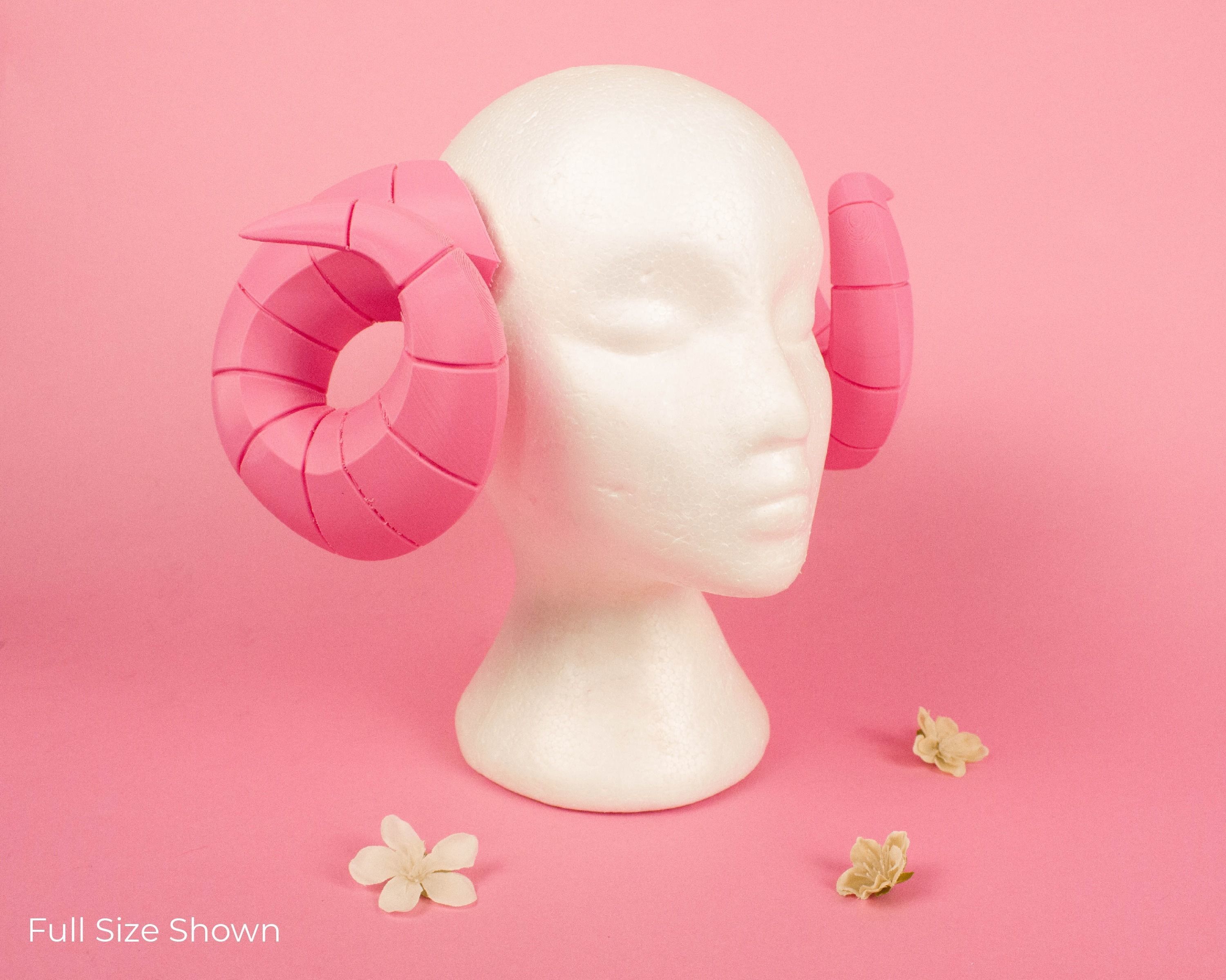 League of Legends Spirit Blossom Kindred Cosplay Ram Horns 3D print model_5