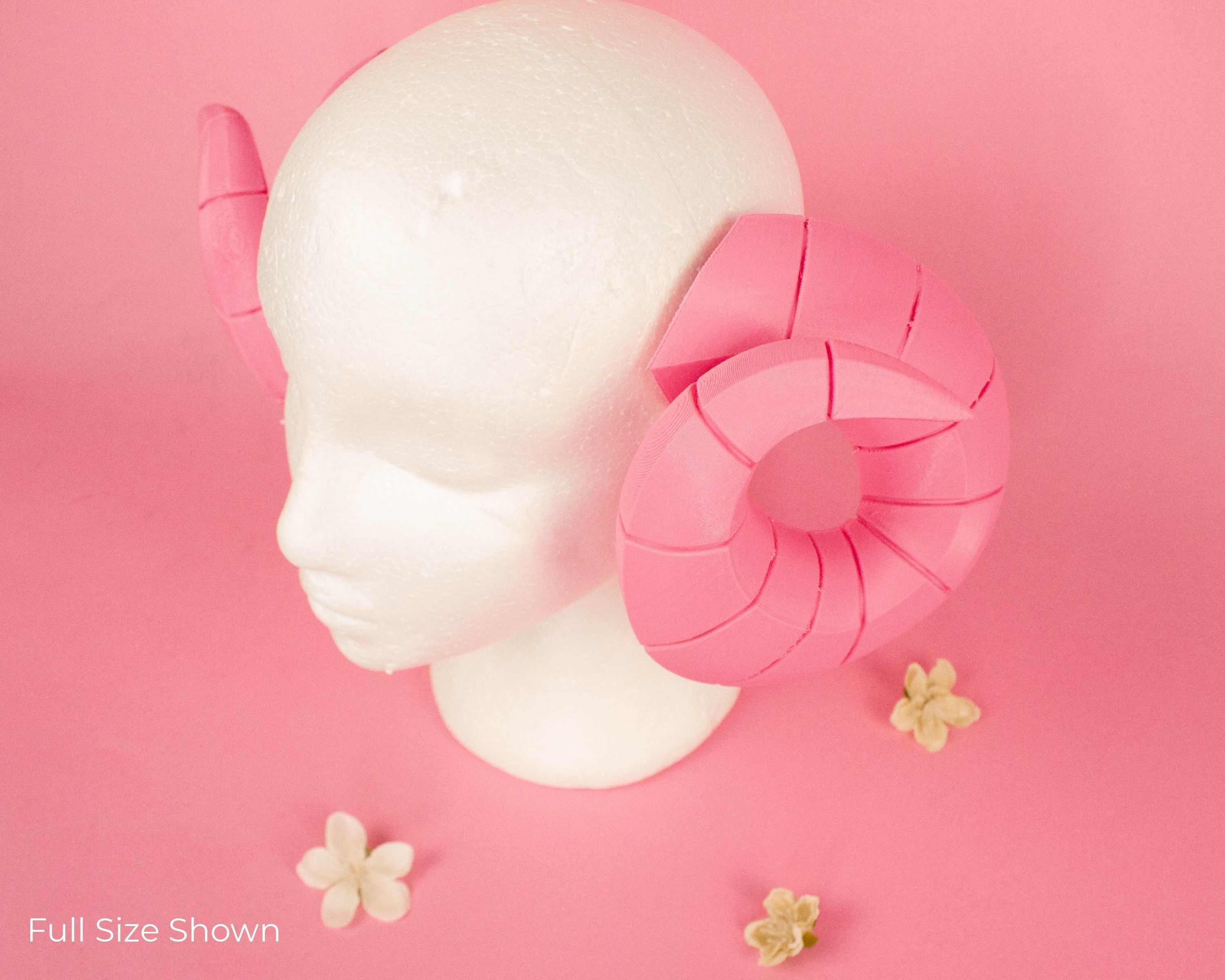 League of Legends Spirit Blossom Kindred Cosplay Ram Horns 3D print model_7