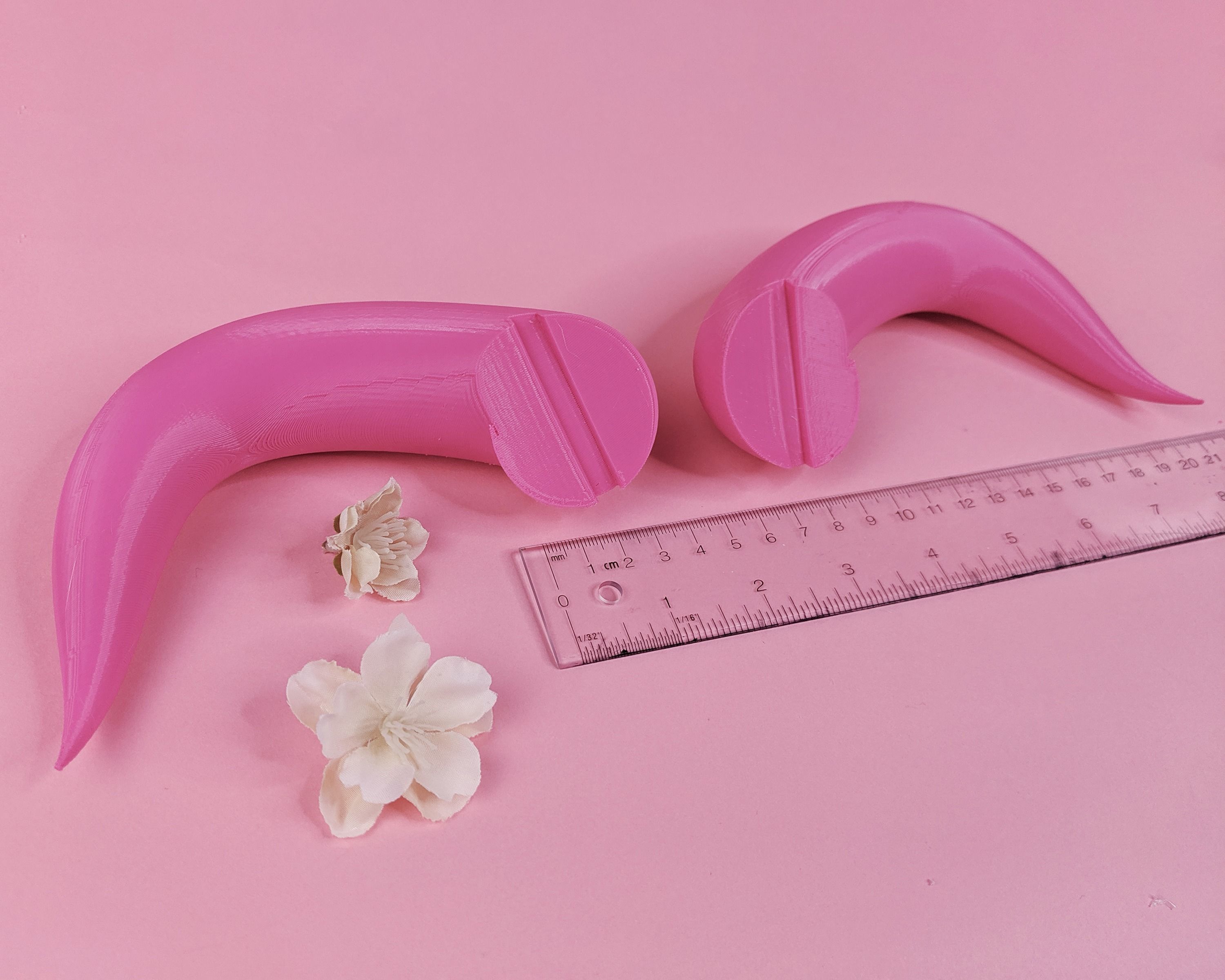 Overlord Albedo Succubus Demon Cosplay Horns 3d Model STL File 3D print model_4