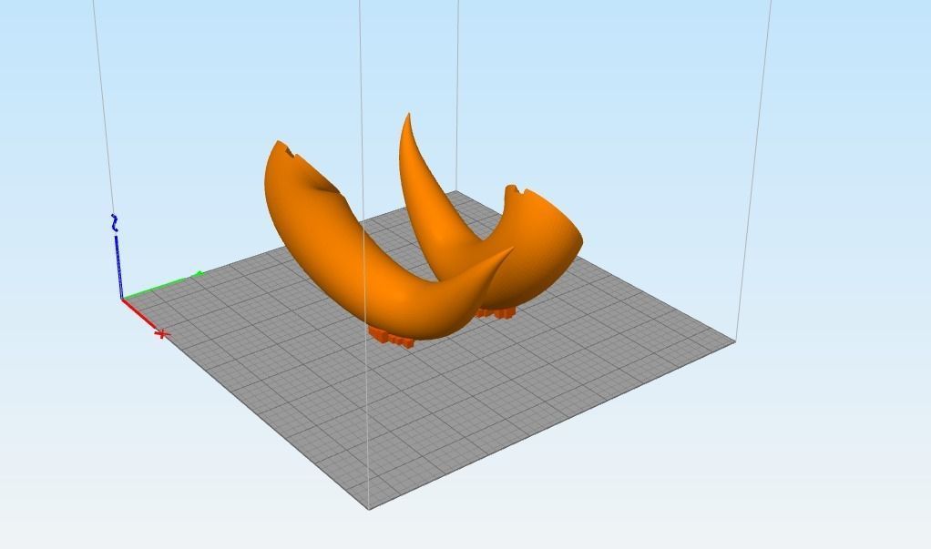 Overlord Albedo Succubus Demon Cosplay Horns 3d Model STL File 3D print model_2
