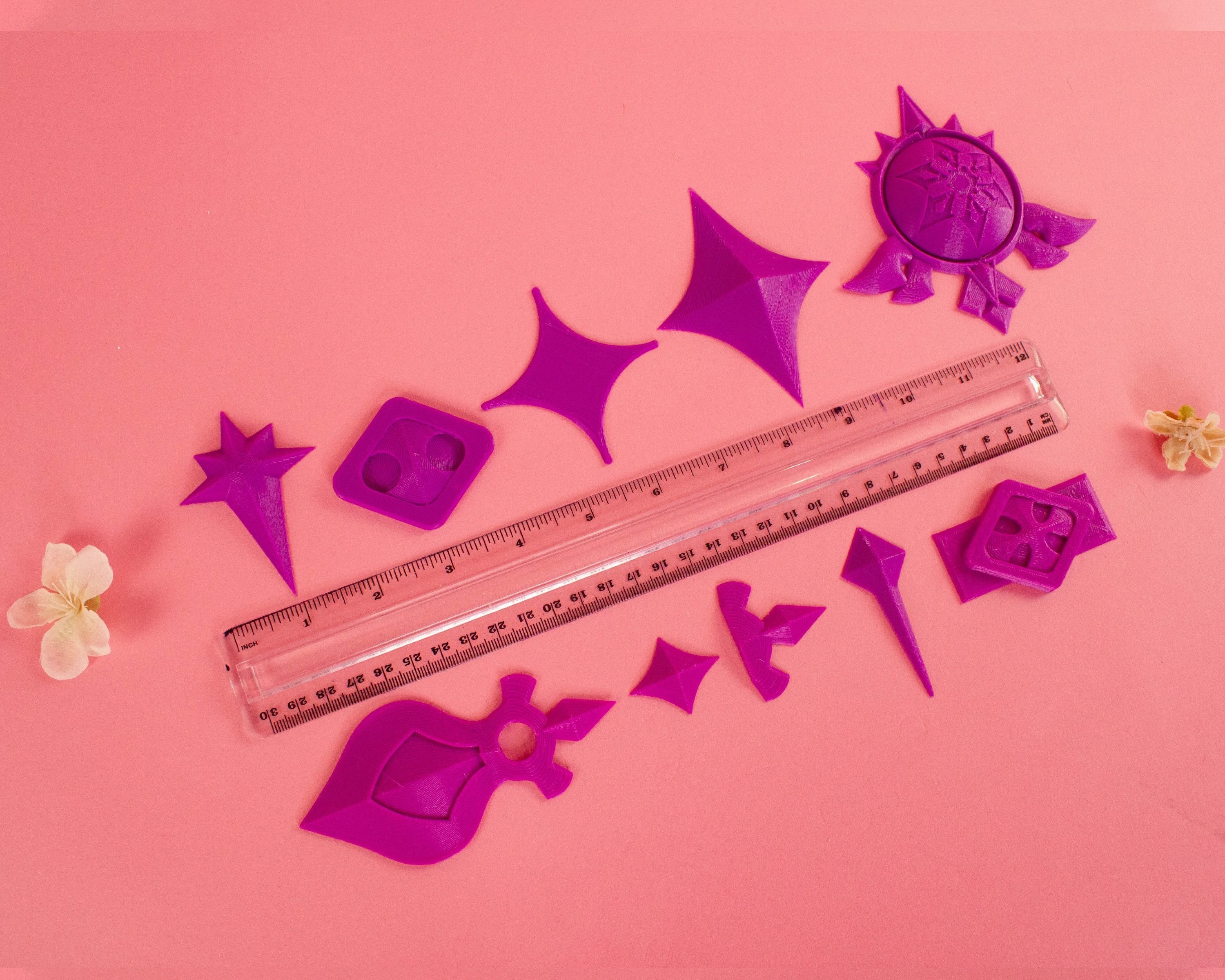 Genshin Impact Kaeya Cosplay Accessories 3D Model STL File 3D print model_4