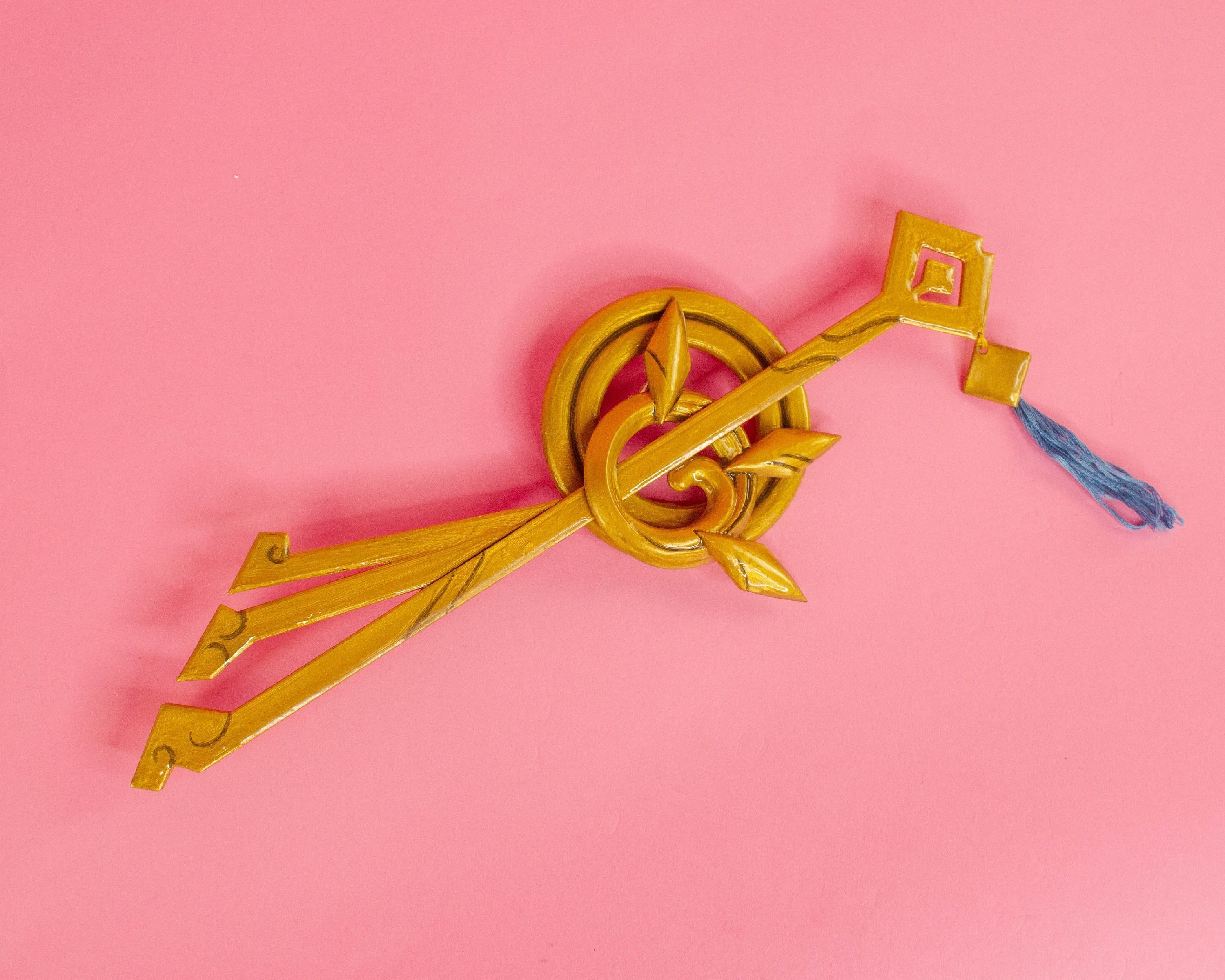 Genshin Impact Beidou Hair Clip 3D Model STL File 3D print model_7