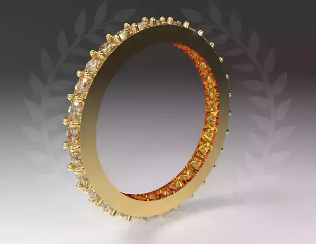 Infinity Ring Square Stone