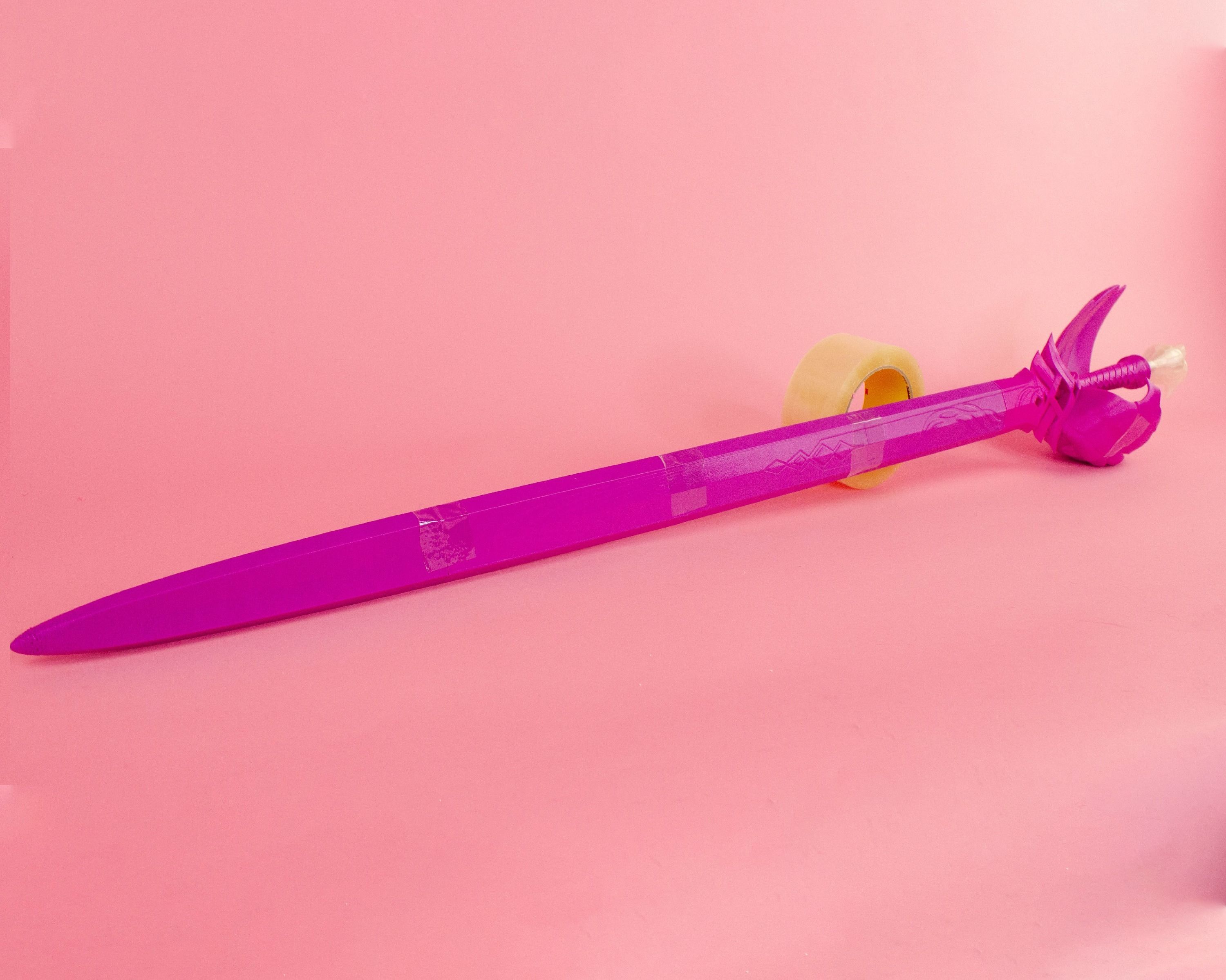 Genshin Impact Favonius Sword Jean Cosplay Sword LEDS 3D print model_8