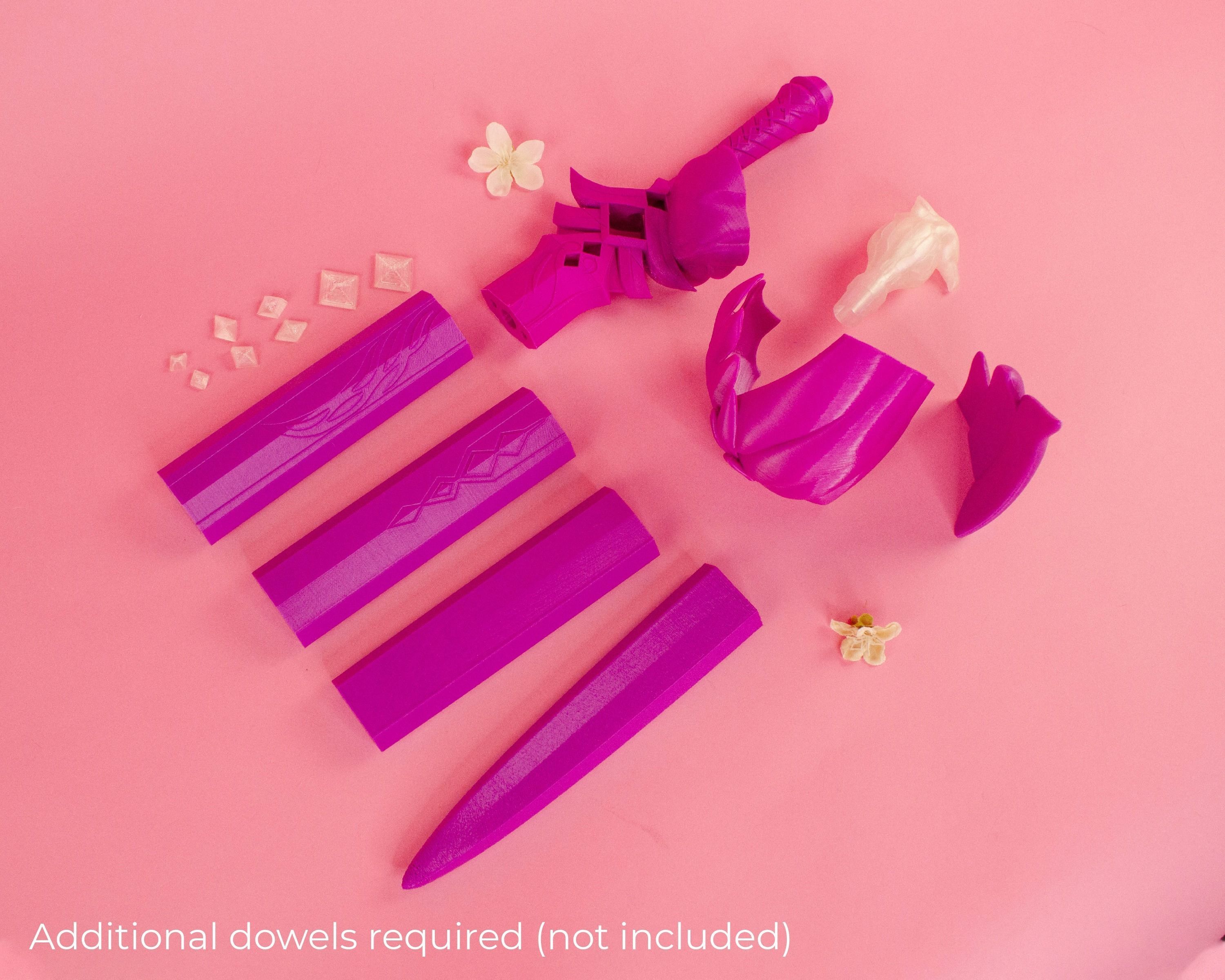 Genshin Impact Favonius Sword Jean Cosplay Sword LEDS 3D print model_7