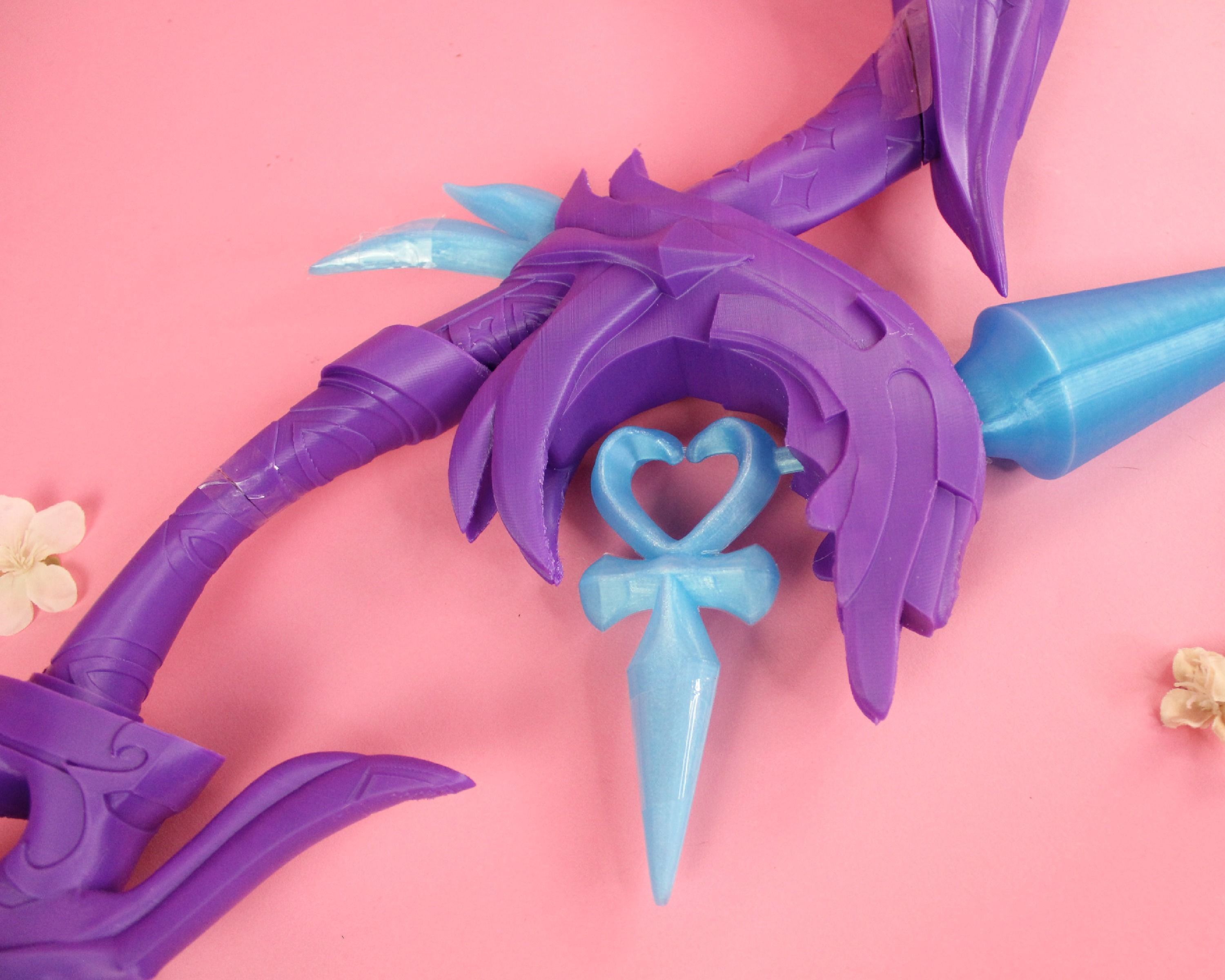 Genshin Impact Amos Bow Ganyu Cosplay Bow LED 3D print model_8