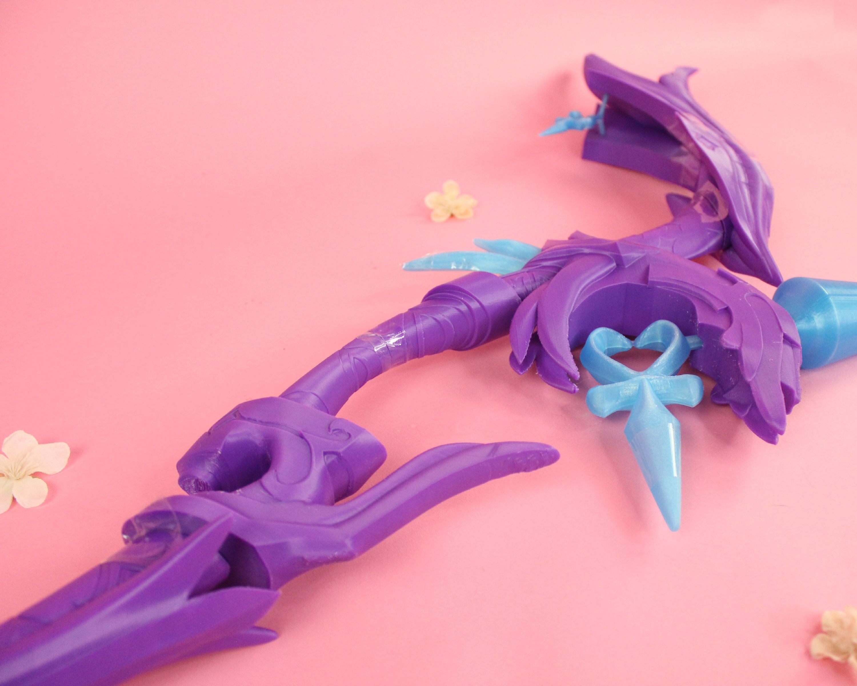 Genshin Impact Amos Bow Ganyu Cosplay Bow LED 3D print model_7