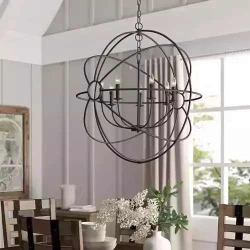 Kempson Candle Style Globe Chandelier