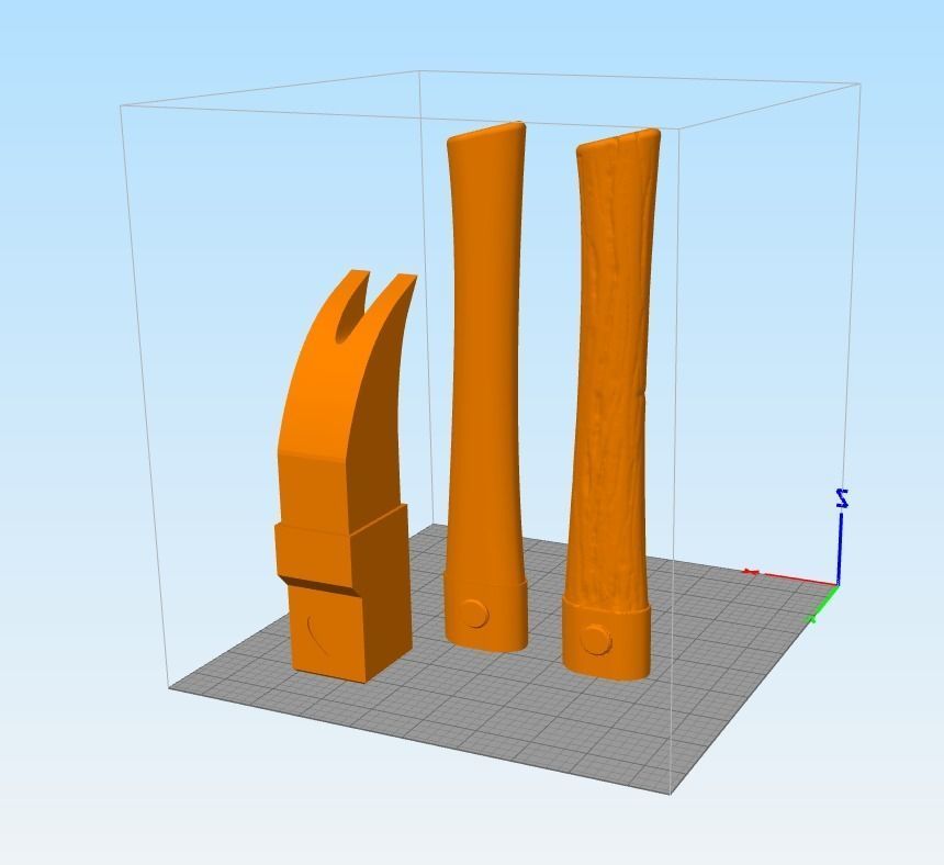 Jujutsu Kaisen JJK Nobara Kugisaki Hammer 3D Model STL File 3D print model_4