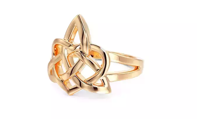Celtic patern gold ring