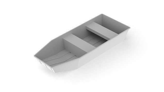 Flat Boat 3D model