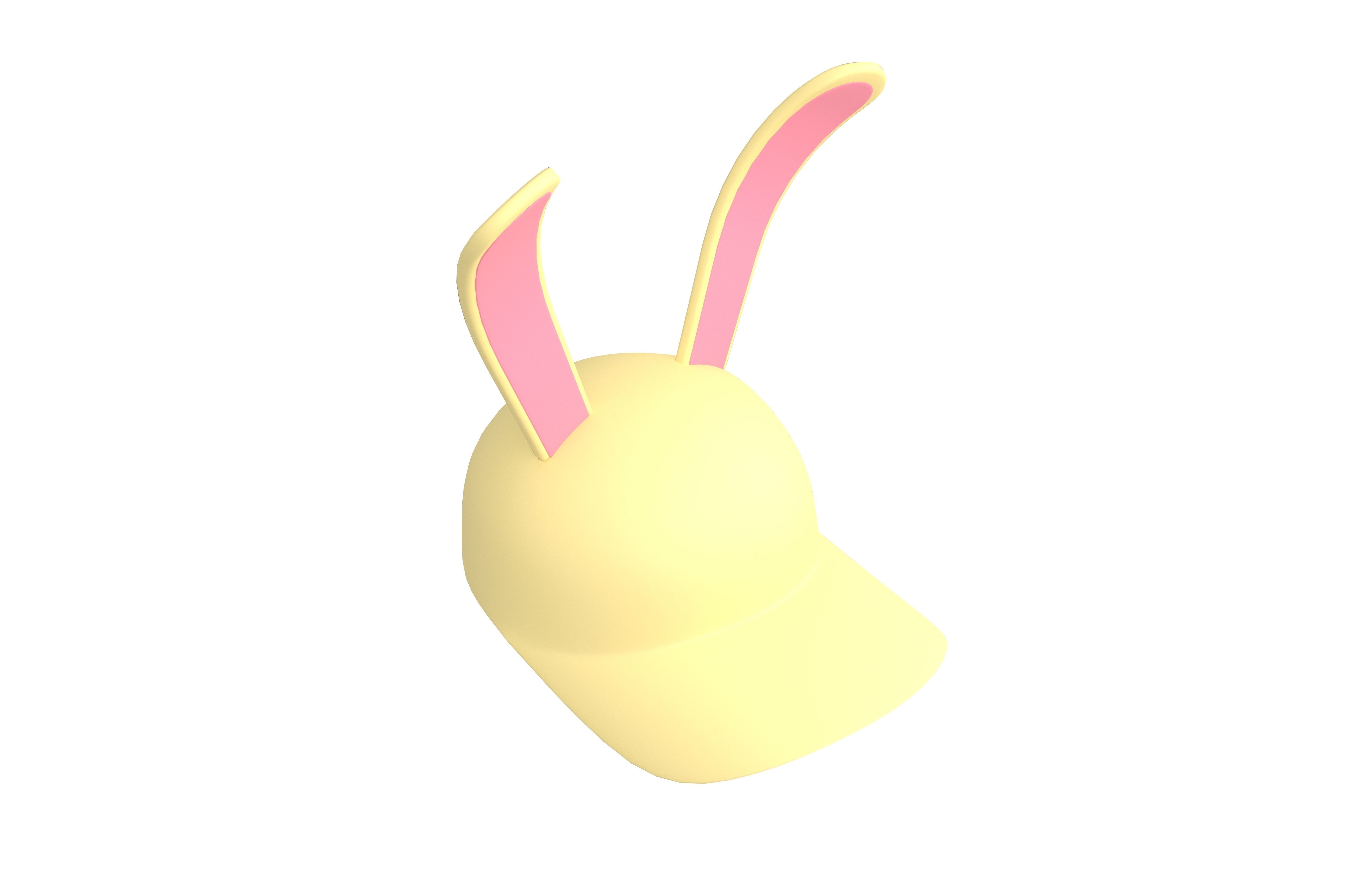 Rabbit Cap V1 003 Low-poly 3D model_3