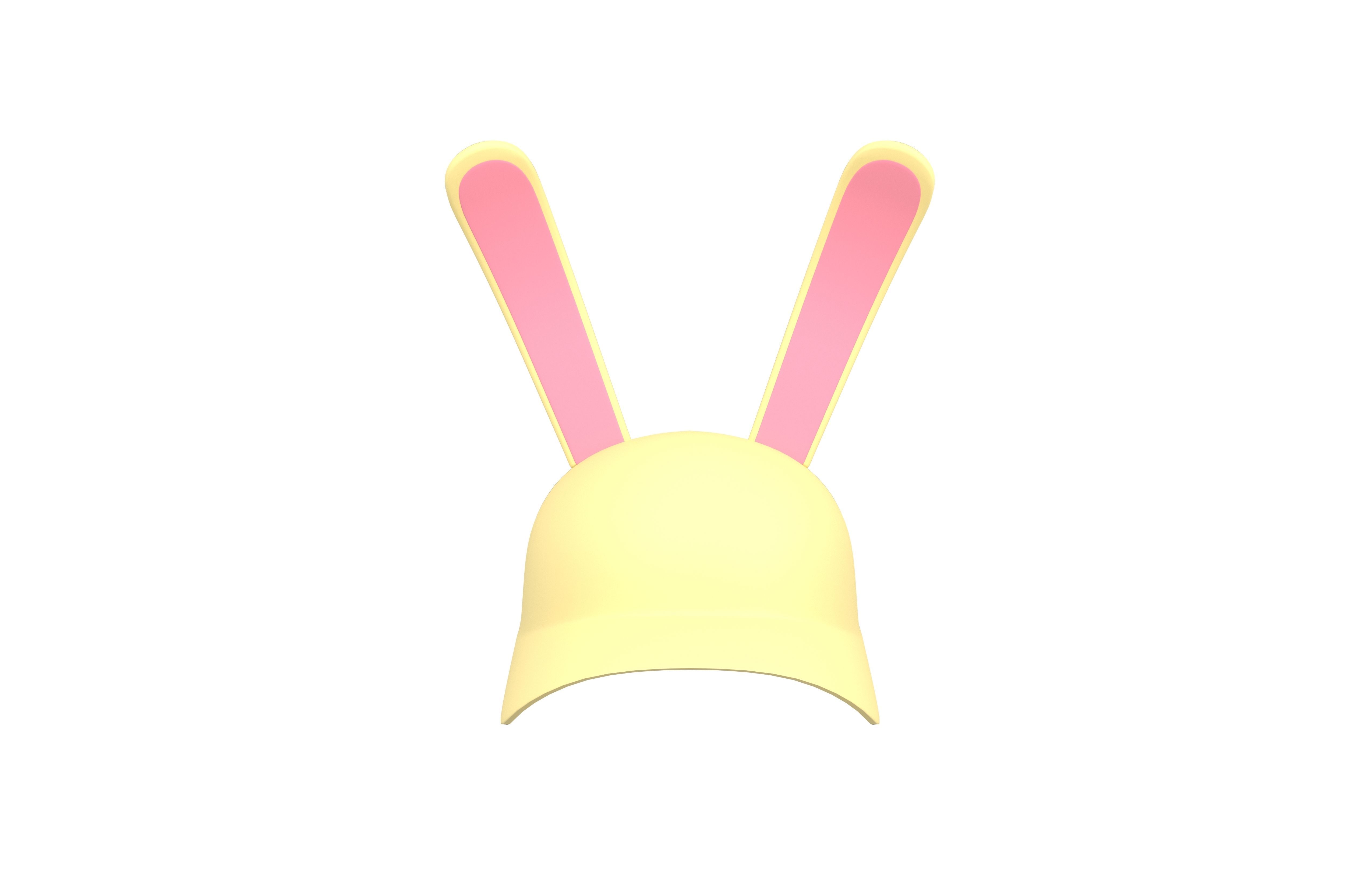 Rabbit Cap V1 003 Low-poly 3D model_1