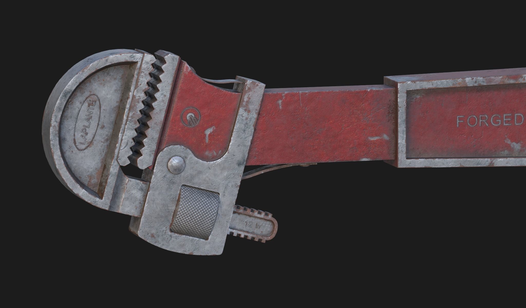 Bioshock wrench Low-poly 3D model_1