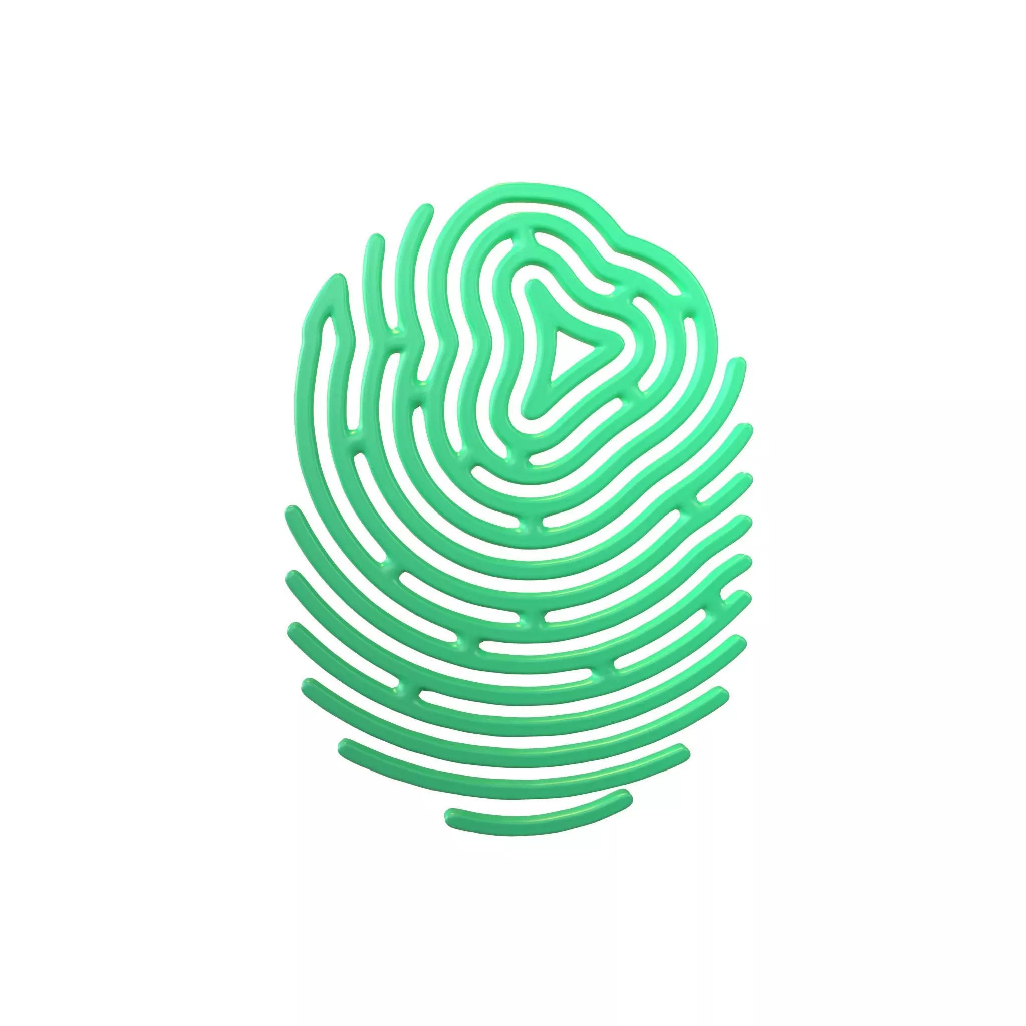 Fingerprint V2 004 Low-poly 3D model_0