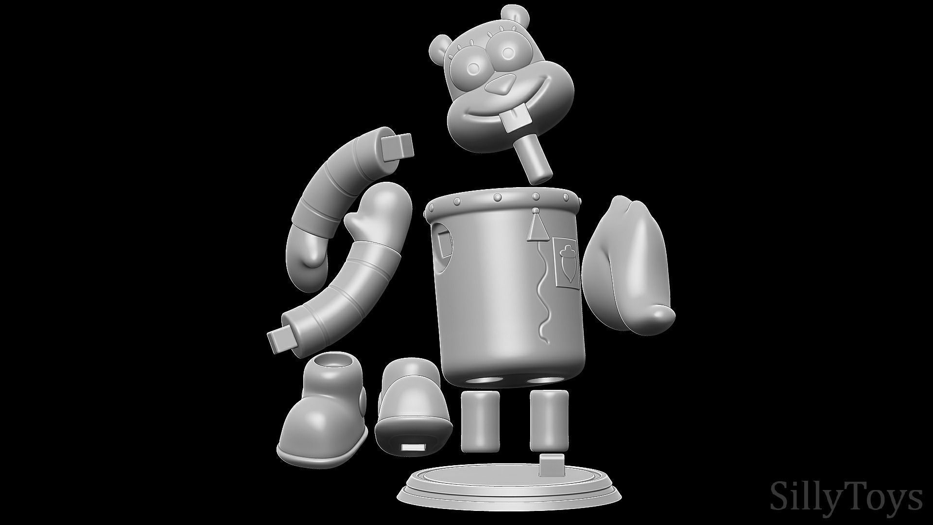 Sandy Cheeks  SpongeBob SquarePants 3D print model_5