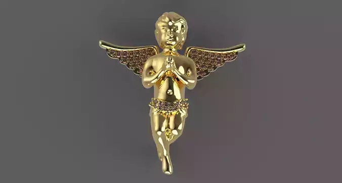 Pendant Angel 3D print model