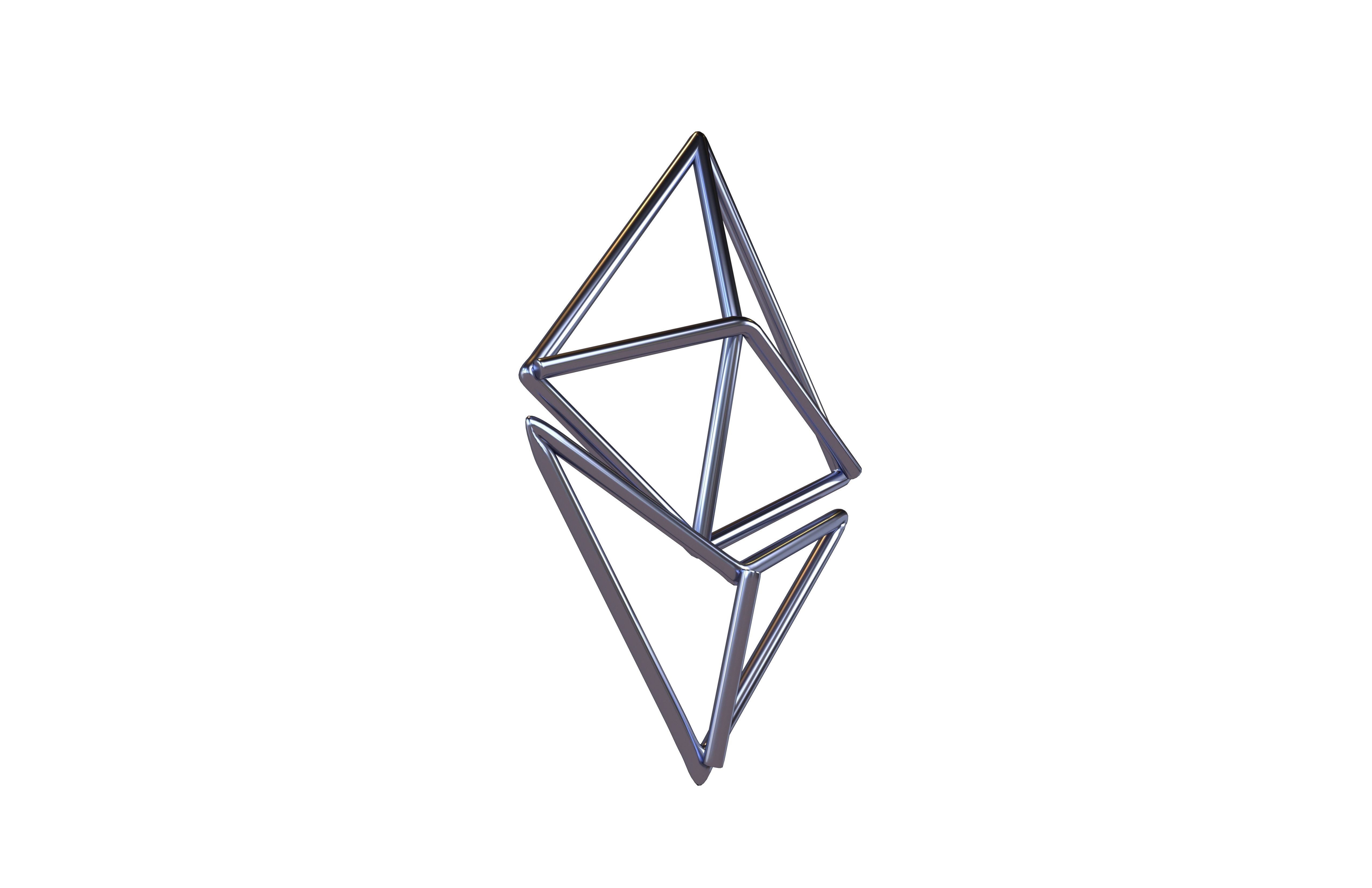 Neon Ethereum v1 004 Low-poly 3D model_3