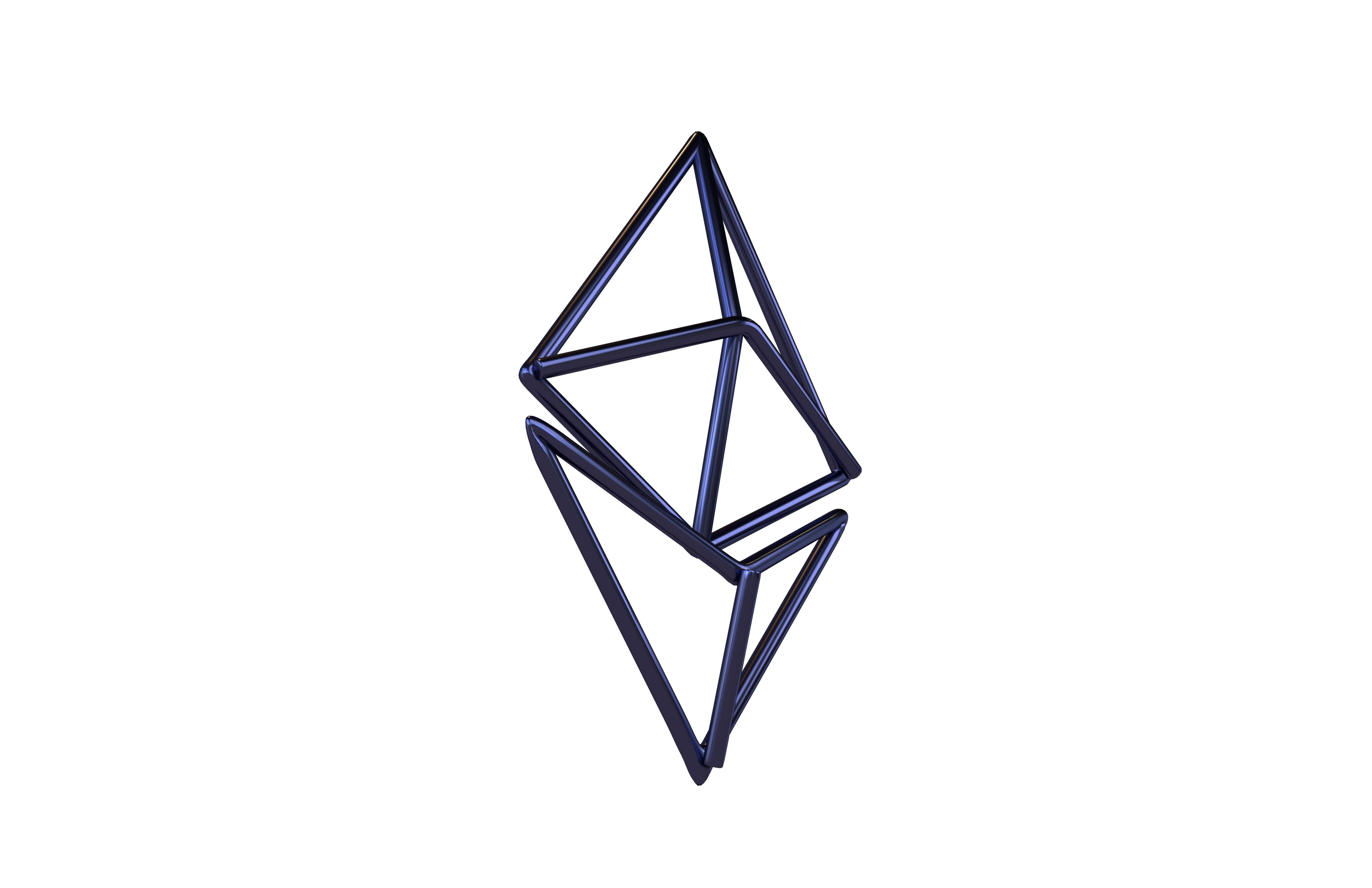 Neon Ethereum v1 005 Low-poly 3D model_3