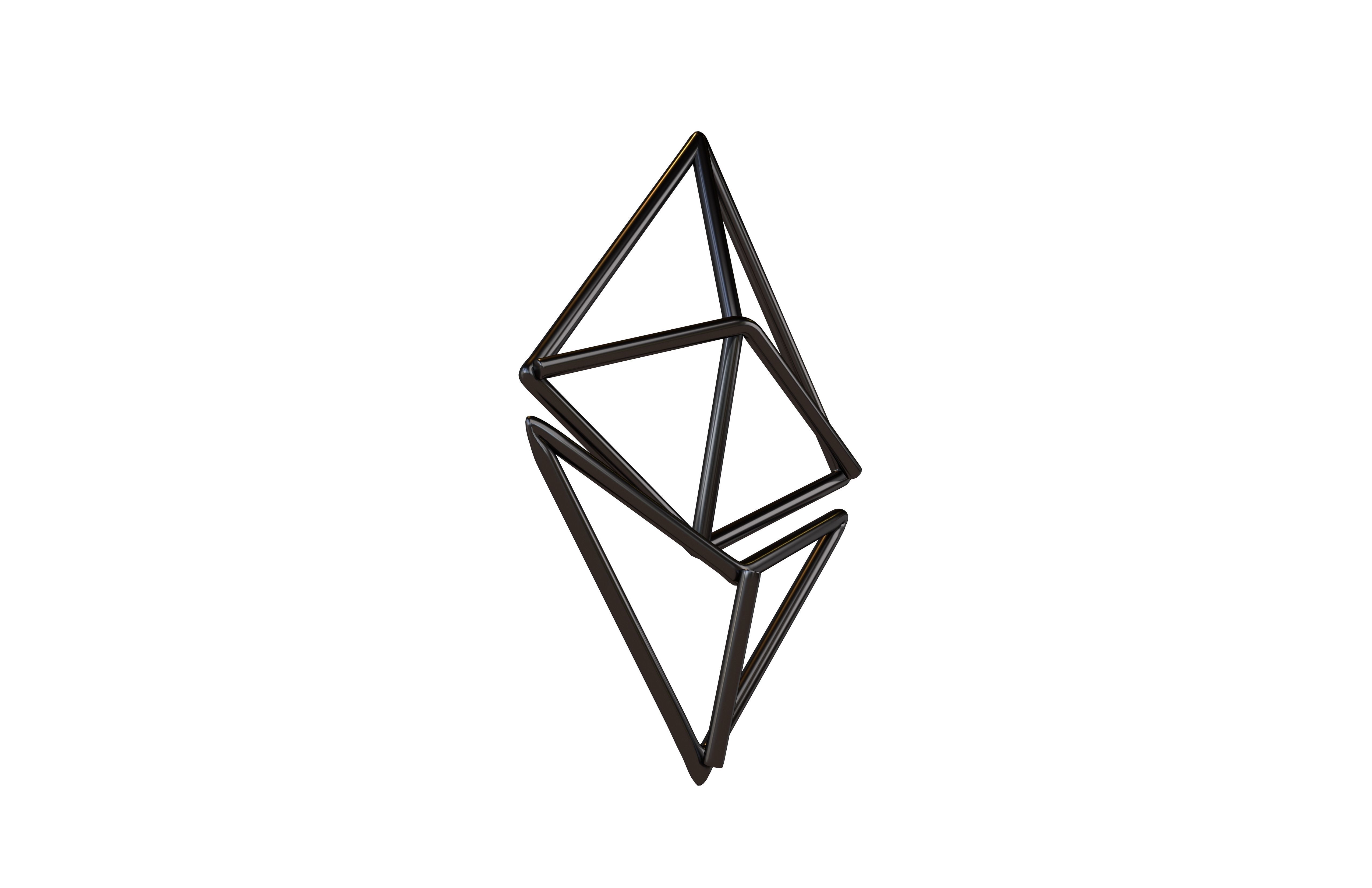 Neon Ethereum v1 006 Low-poly 3D model_3