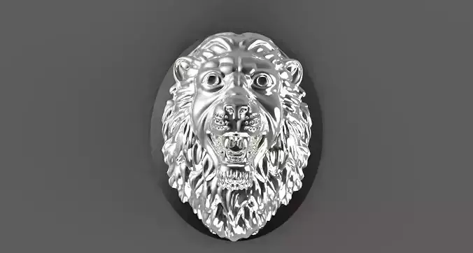 Pendant Lion 3D print model