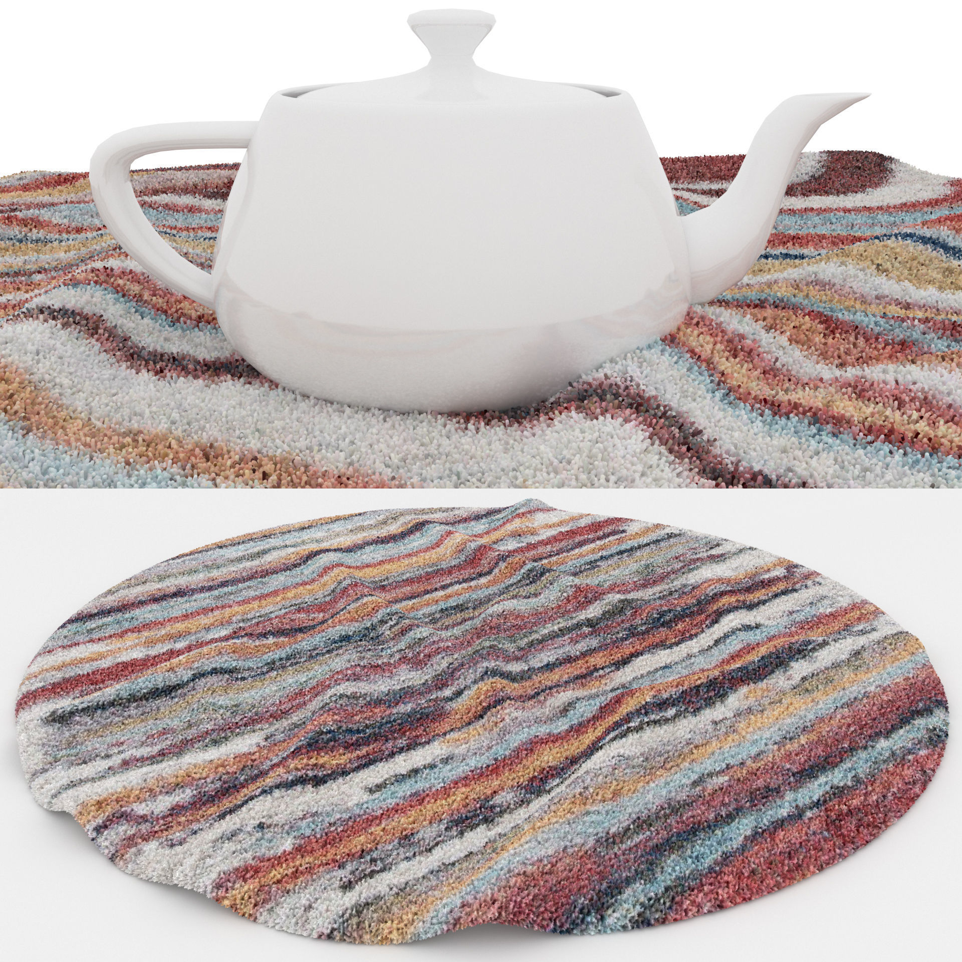 Rugs No 413 Low-poly 3D model_1