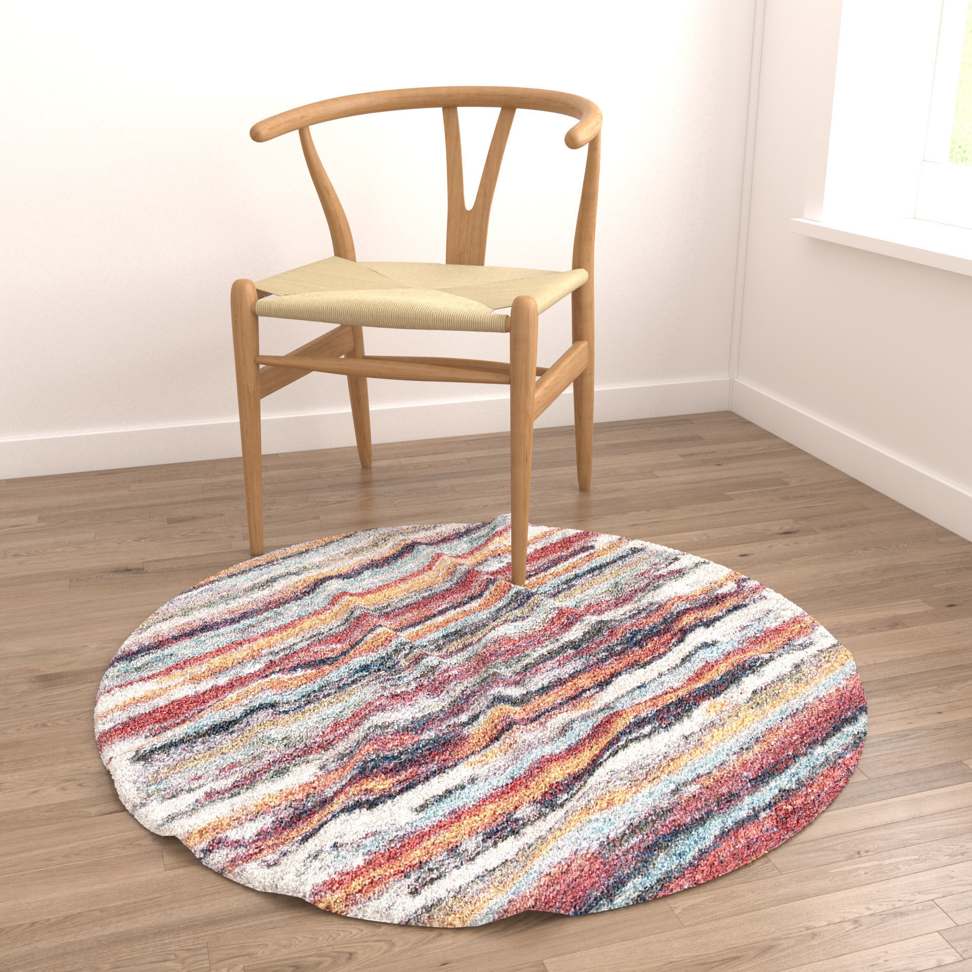 Rugs No 413 Low-poly 3D model_3