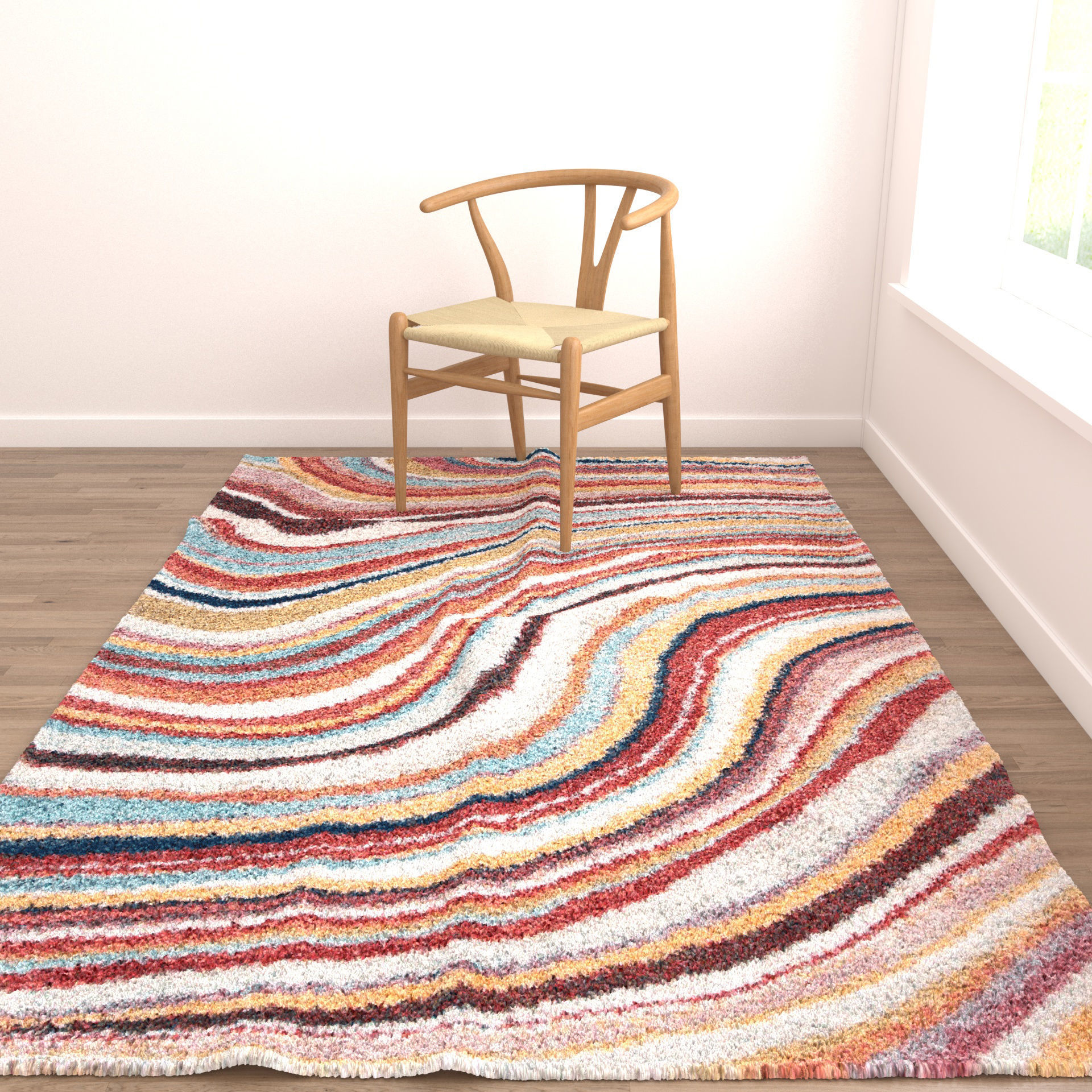 Rugs No 413 Low-poly 3D model_4