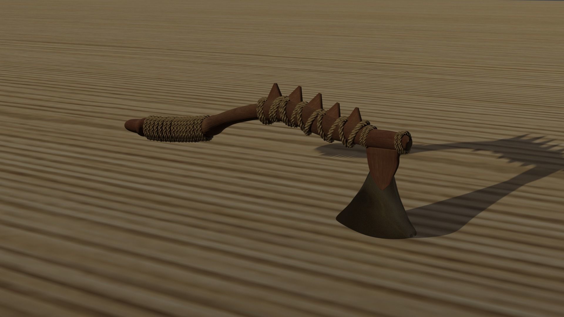 Broadaxe axe 3D model_3