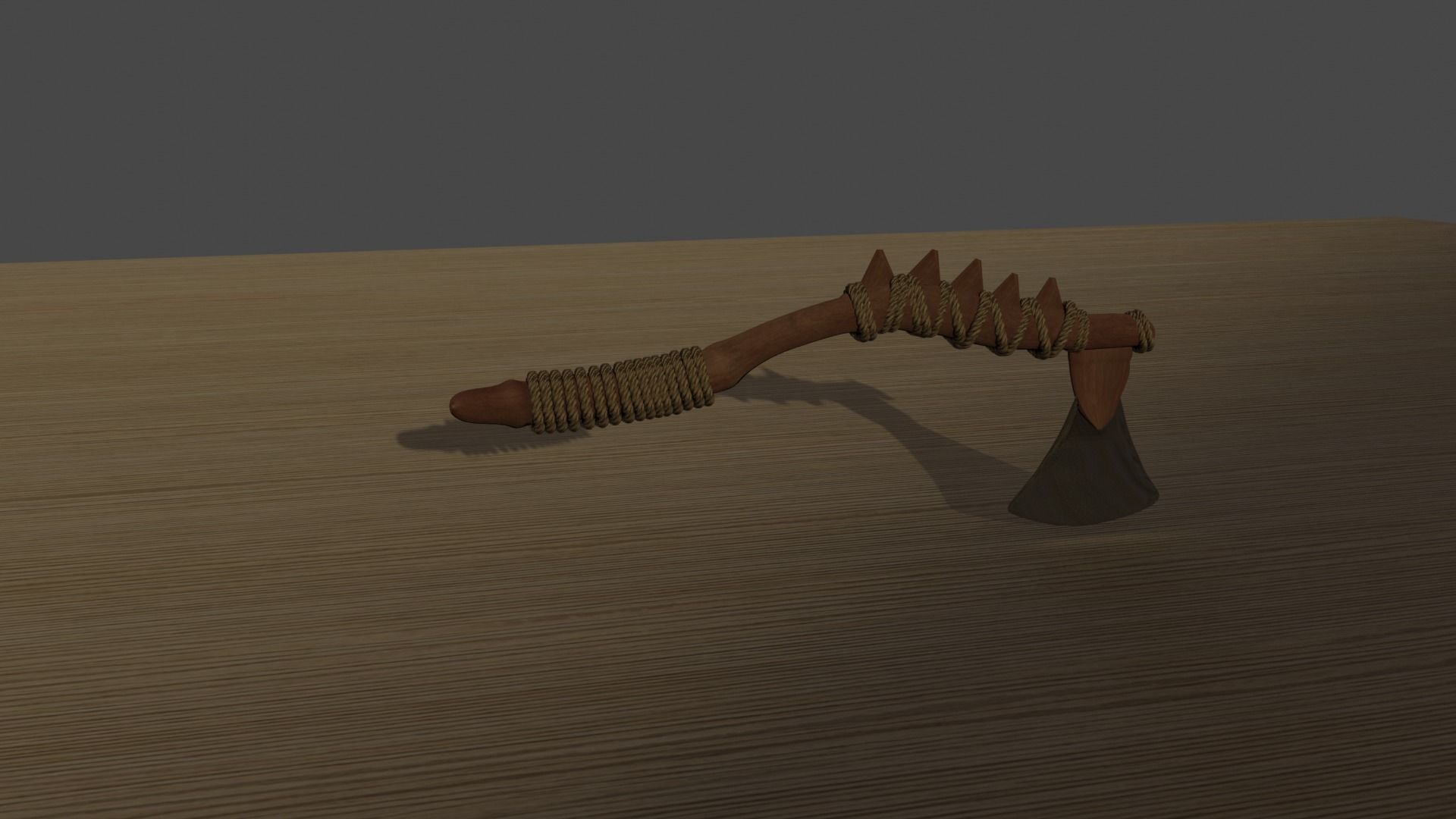 Broadaxe axe 3D model_4