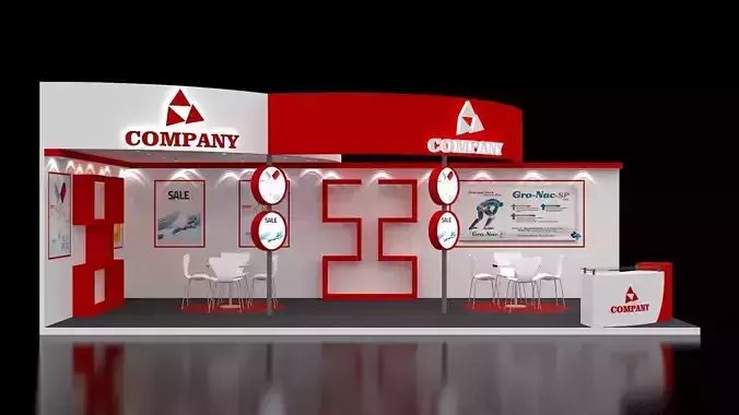 3d Stall Design 36Sqmt 3D print model