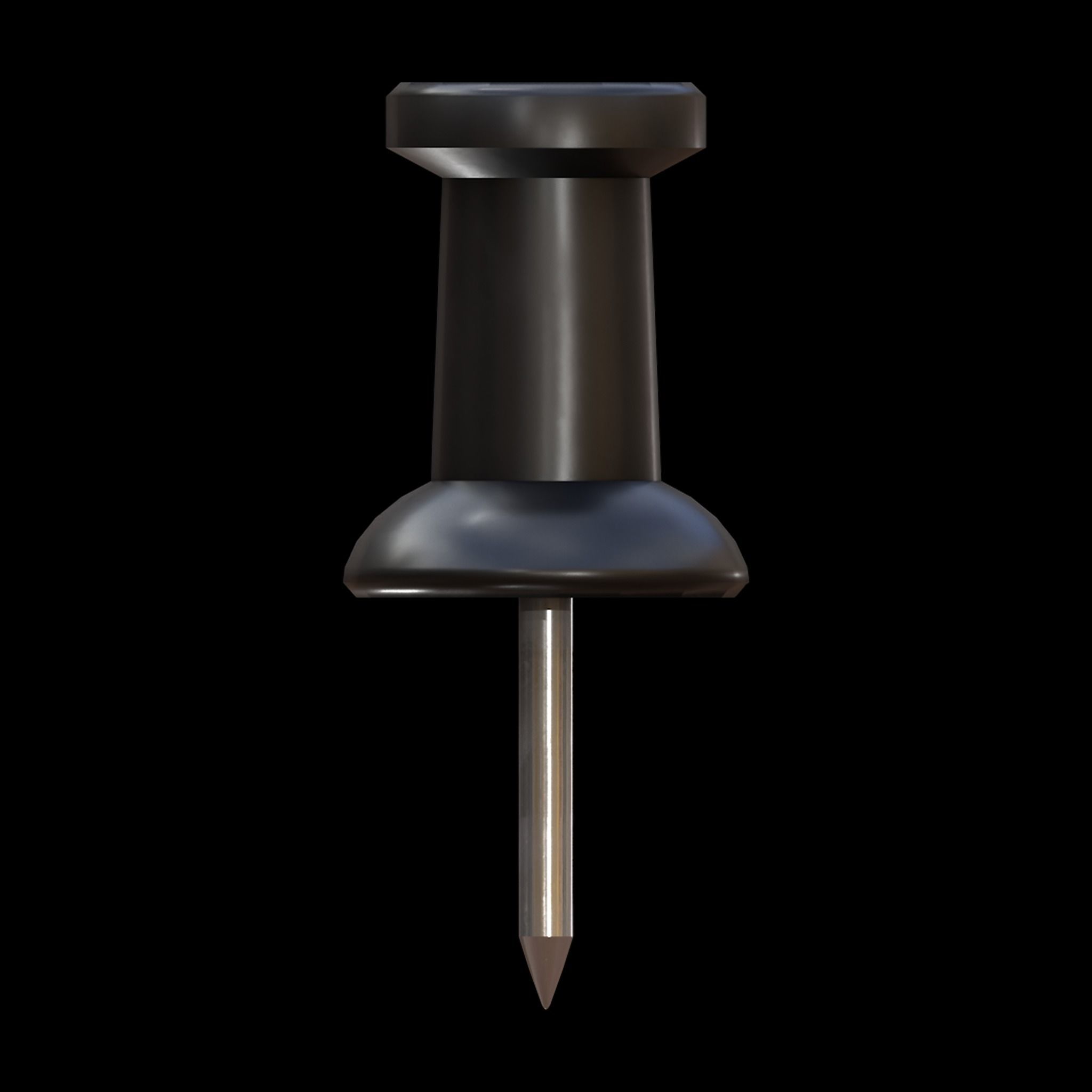 Thumb Tacks Low-poly 3D model_3