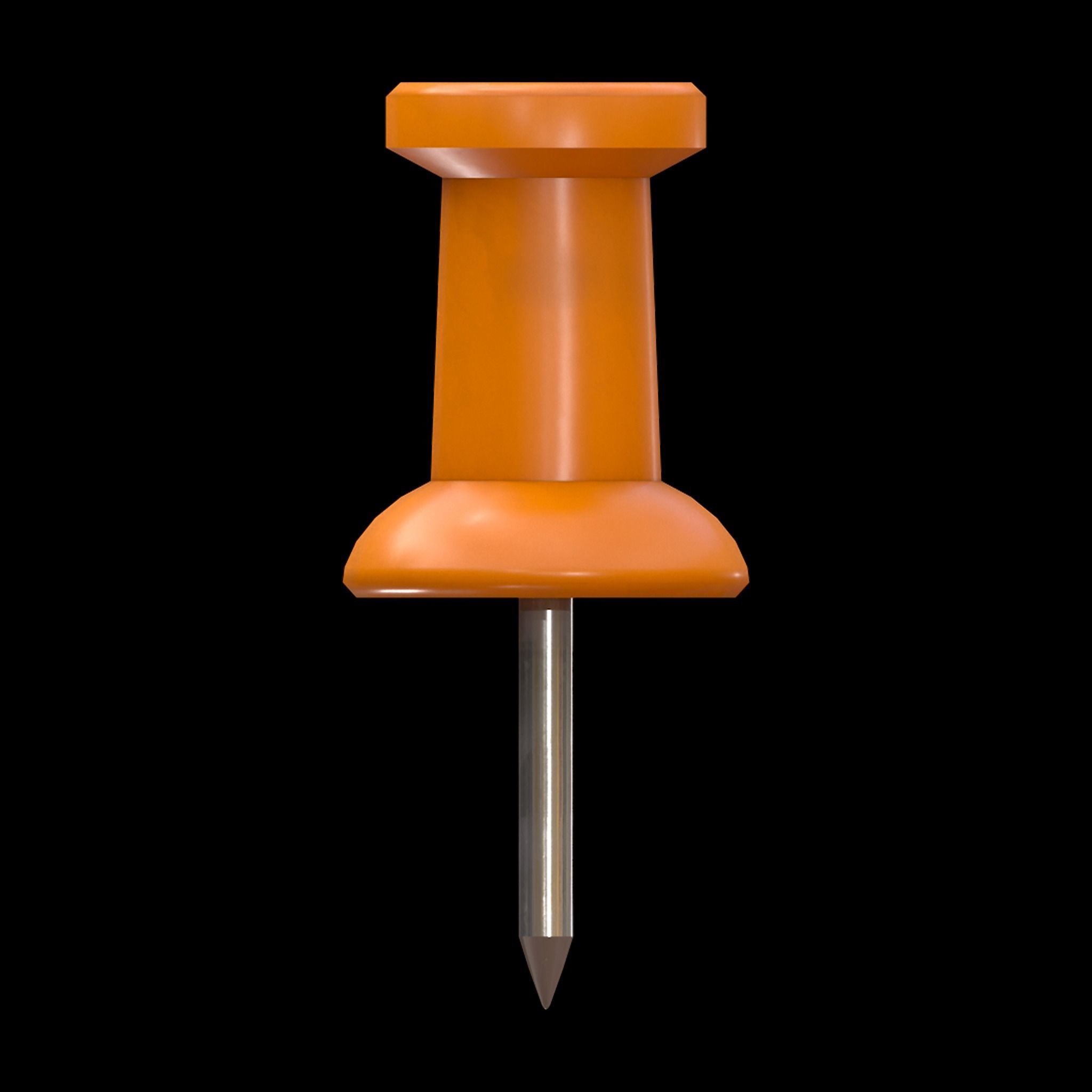 Thumb Tacks Low-poly 3D model_7