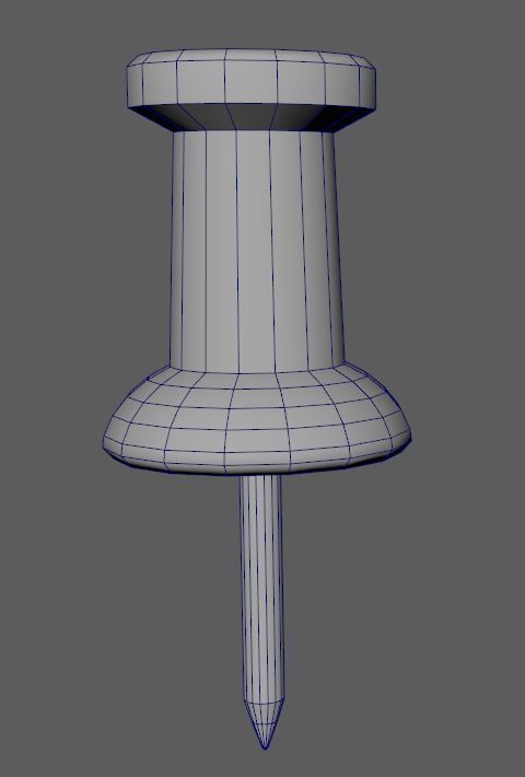 Thumb Tacks Low-poly 3D model_12