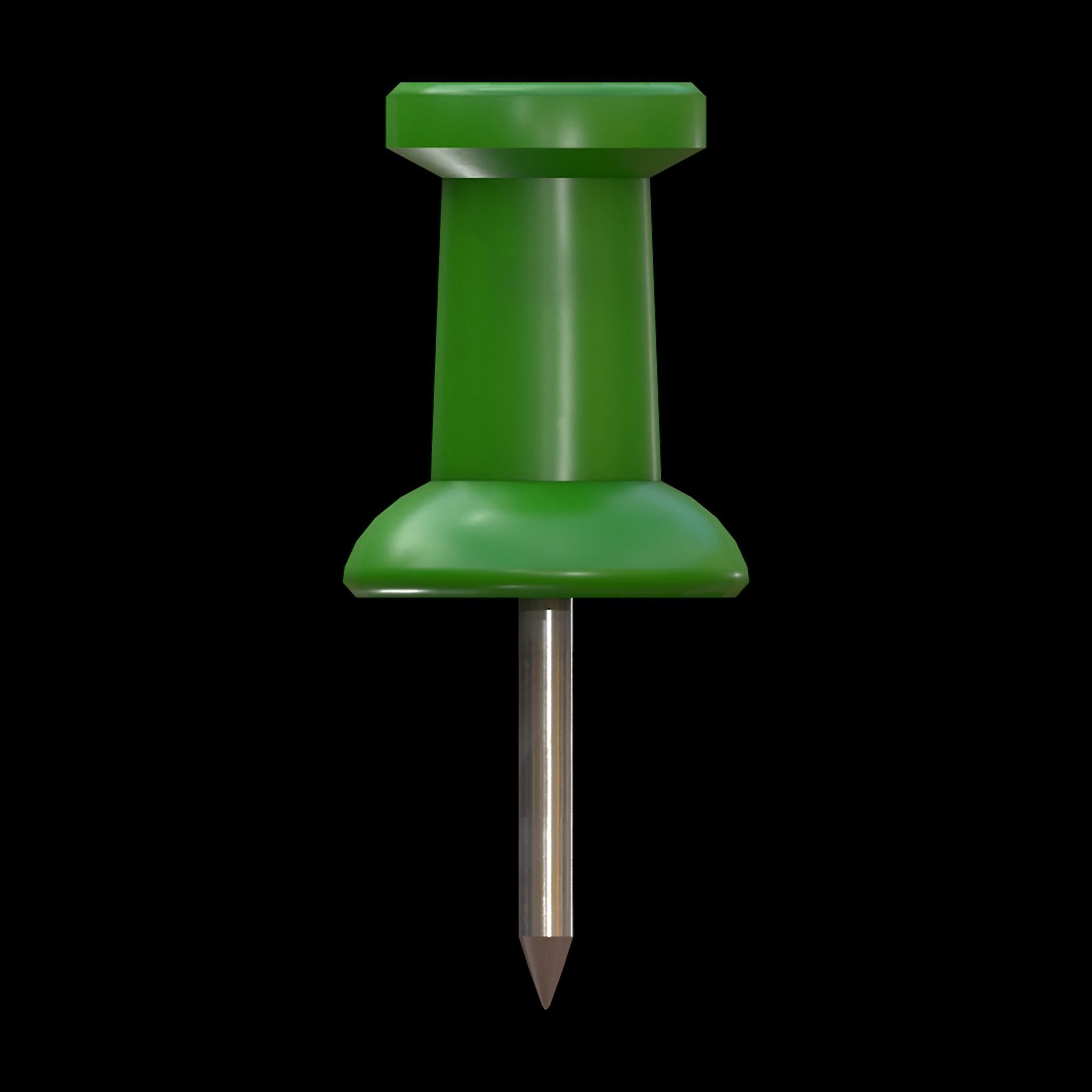 Thumb Tacks Low-poly 3D model_8