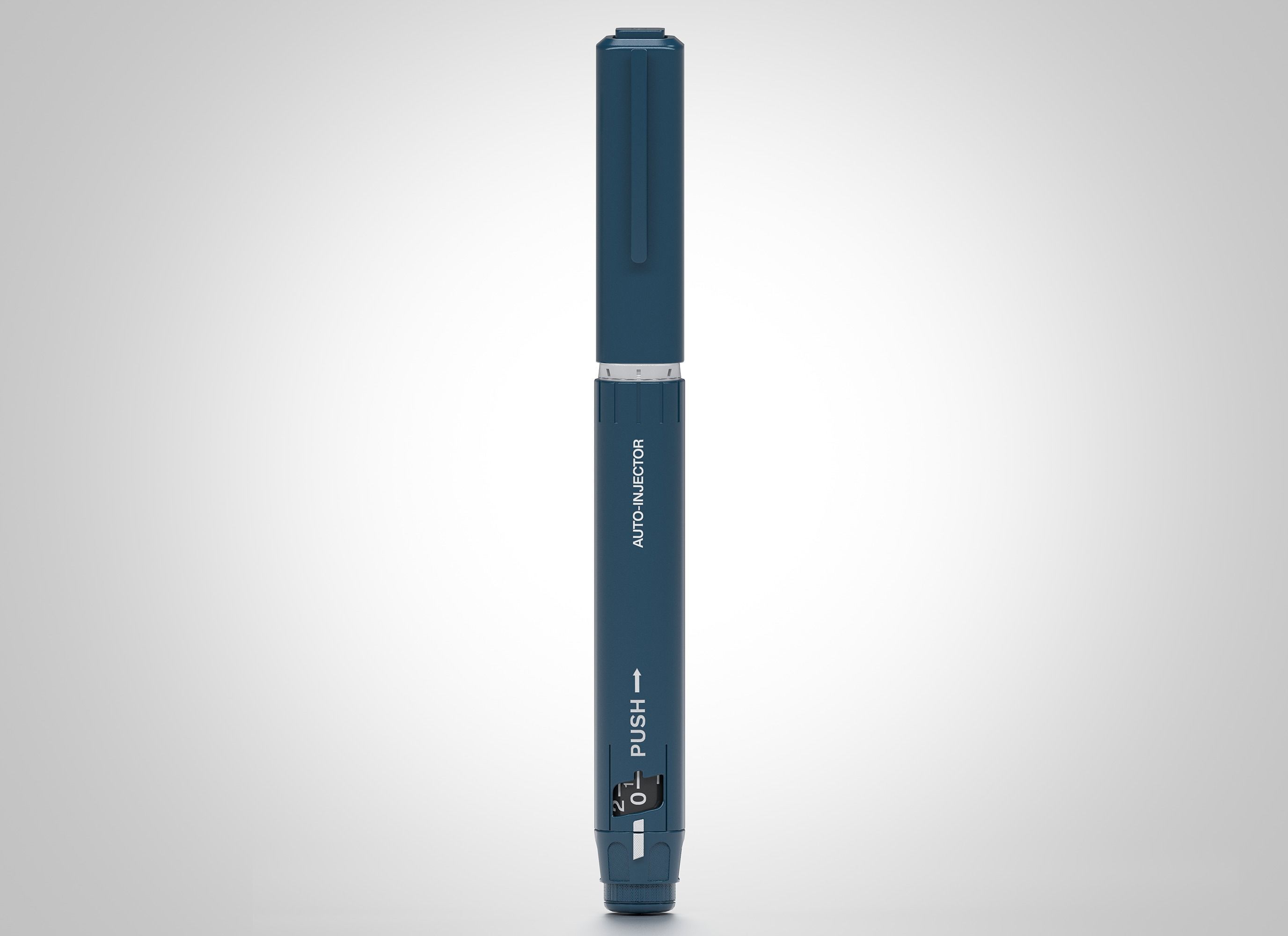 Auto-injector Pen Syringe 3D model Low-poly 3D model_2