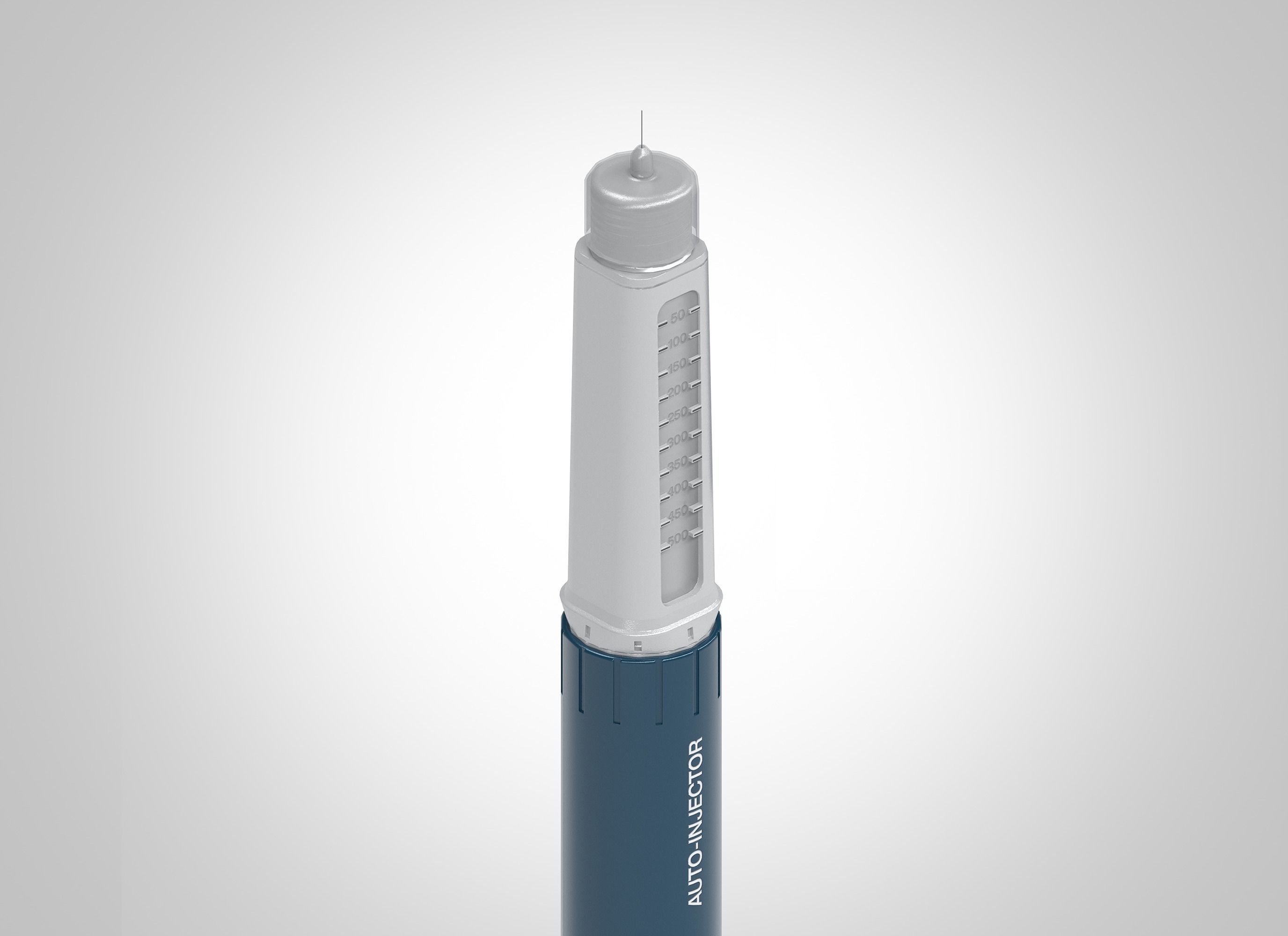 Auto-injector Pen Syringe 3D model Low-poly 3D model_9