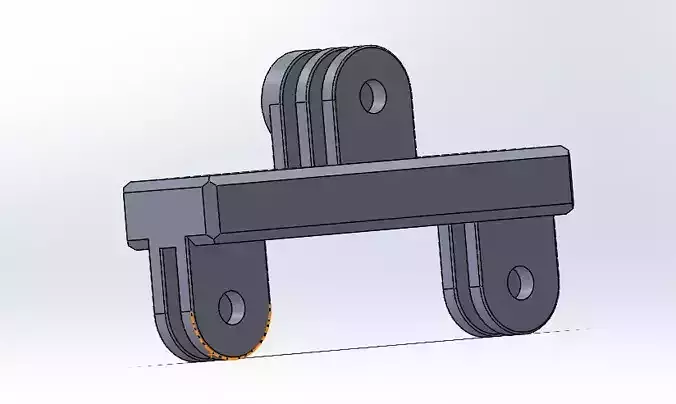 Double Accessory GoPro Mount